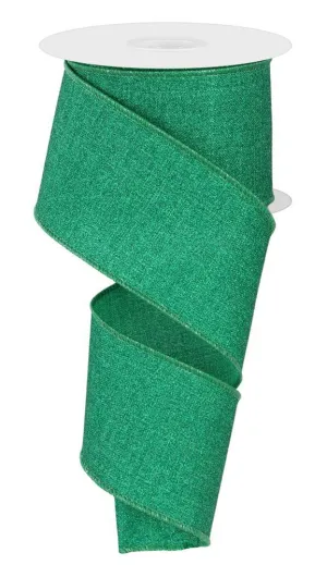 2.5" Fine Glitter Ribbon: Jadeite - 10yds