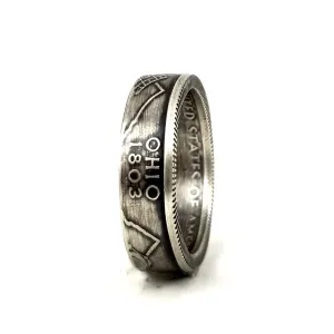 90% Silver Ohio Quarter Ring