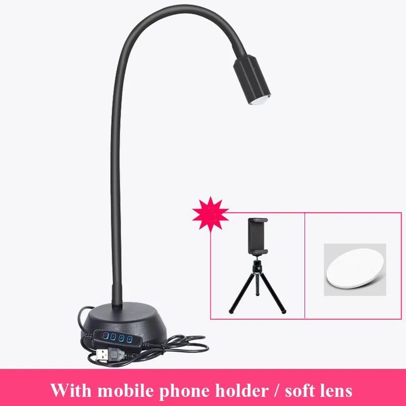 Adjustable Led Jewelry Table Lamp for Wenwan Diamond Jadeite Jade - Single Head