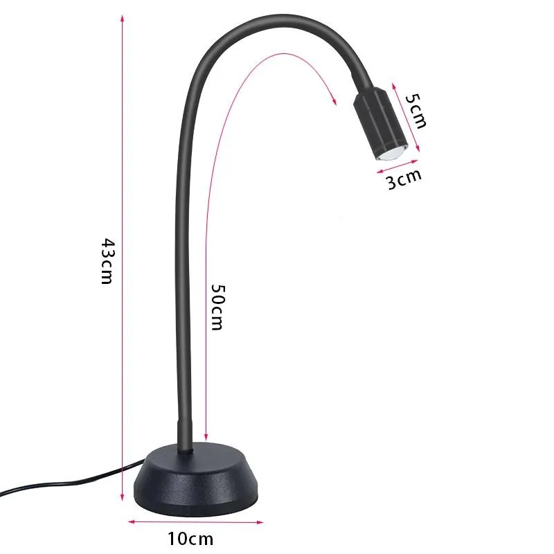 Adjustable Led Jewelry Table Lamp for Wenwan Diamond Jadeite Jade - Single Head