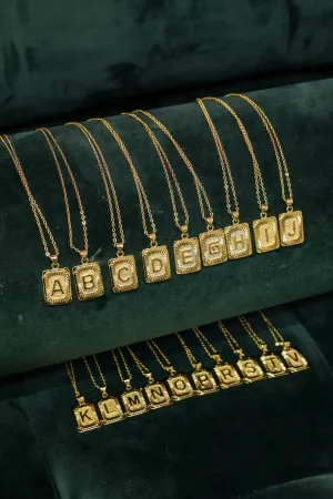 Always Repping Initial Pendant Necklace - Gold