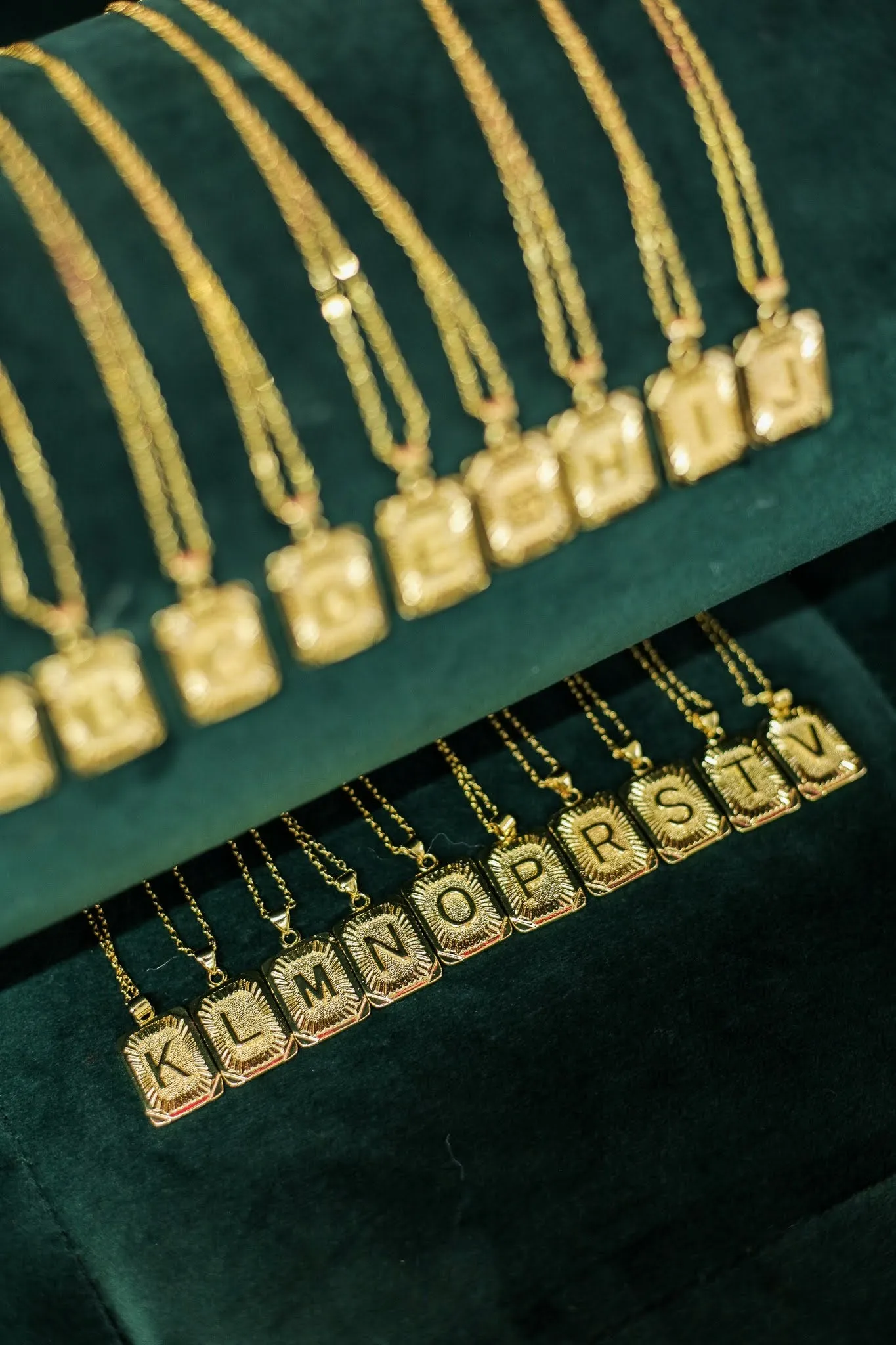 Always Repping Initial Pendant Necklace - Gold