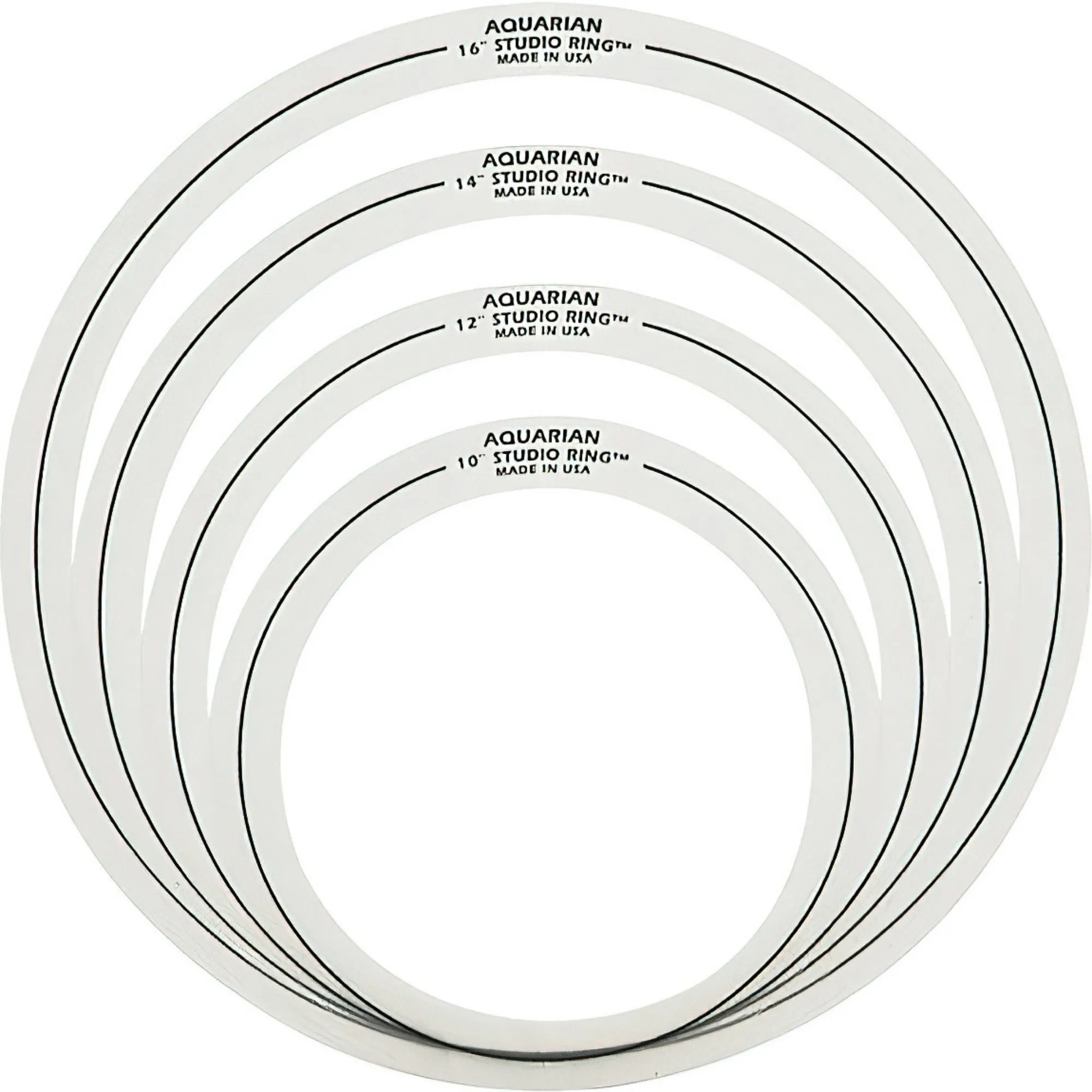 Aquarian SRSET-2 Studio Rings 10"/12"/14"/16"