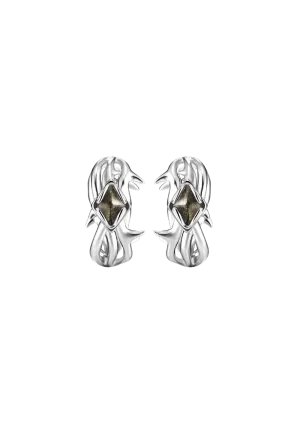 Black Phoenix Obsidian Ear Clip