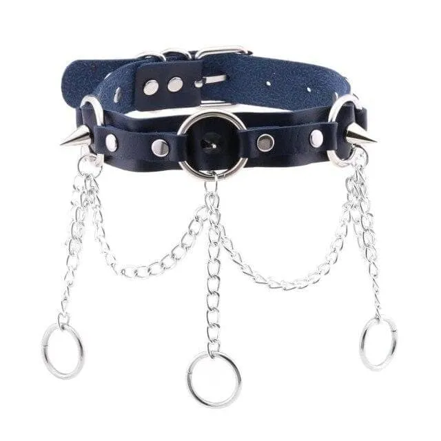 Chain of Guilt Leather Choker