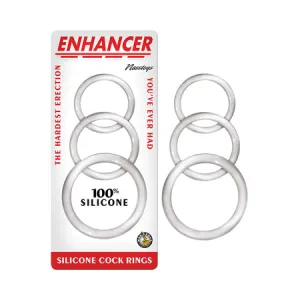 Enhancer Silicone Cockrings - Clear