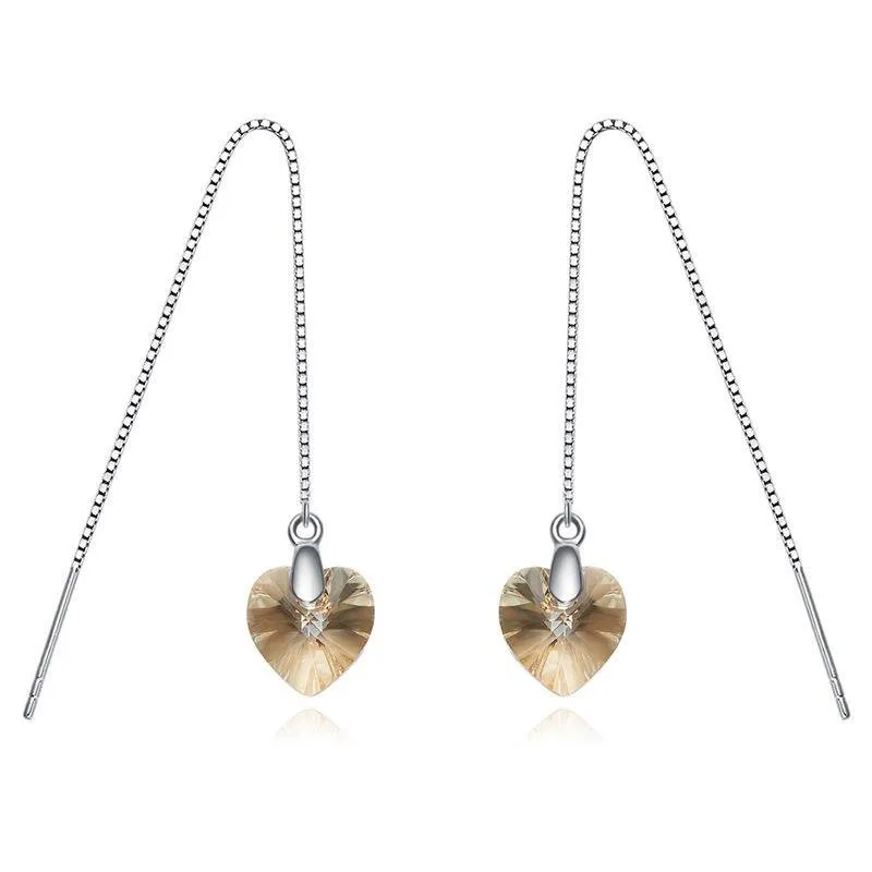 Heart Tassel Earrings