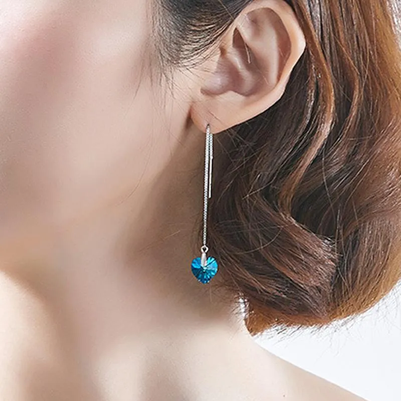 Heart Tassel Earrings