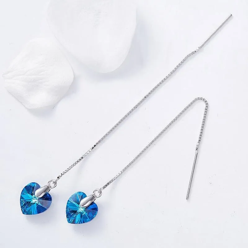 Heart Tassel Earrings