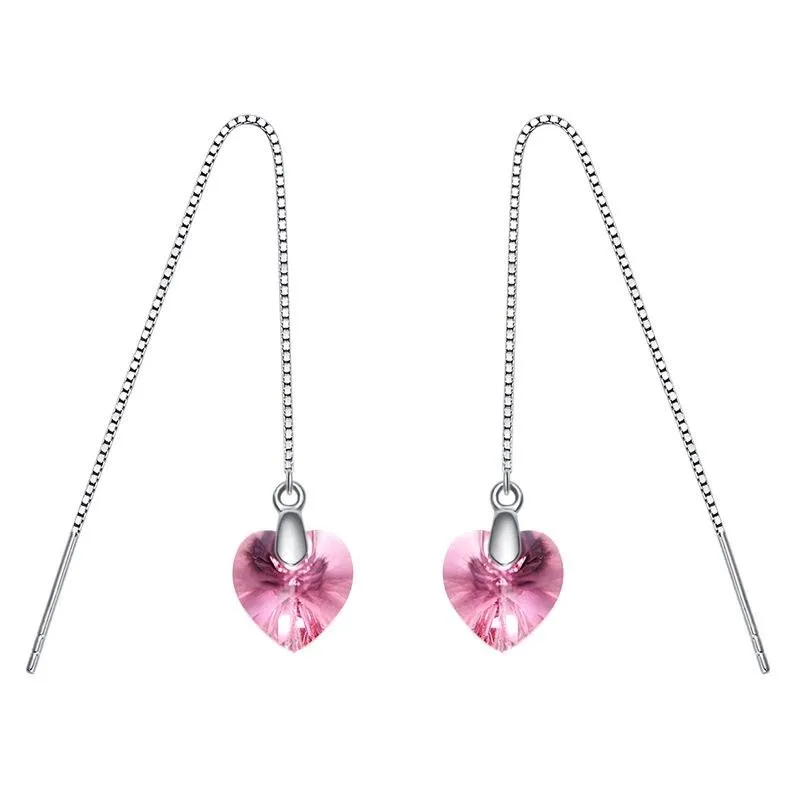 Heart Tassel Earrings