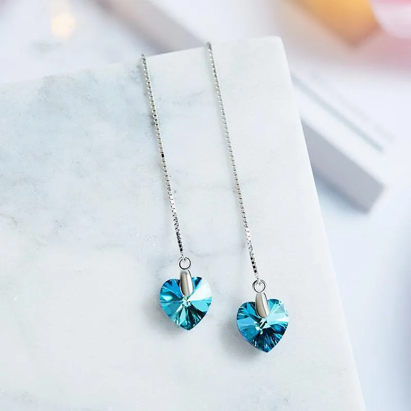 Heart Tassel Earrings
