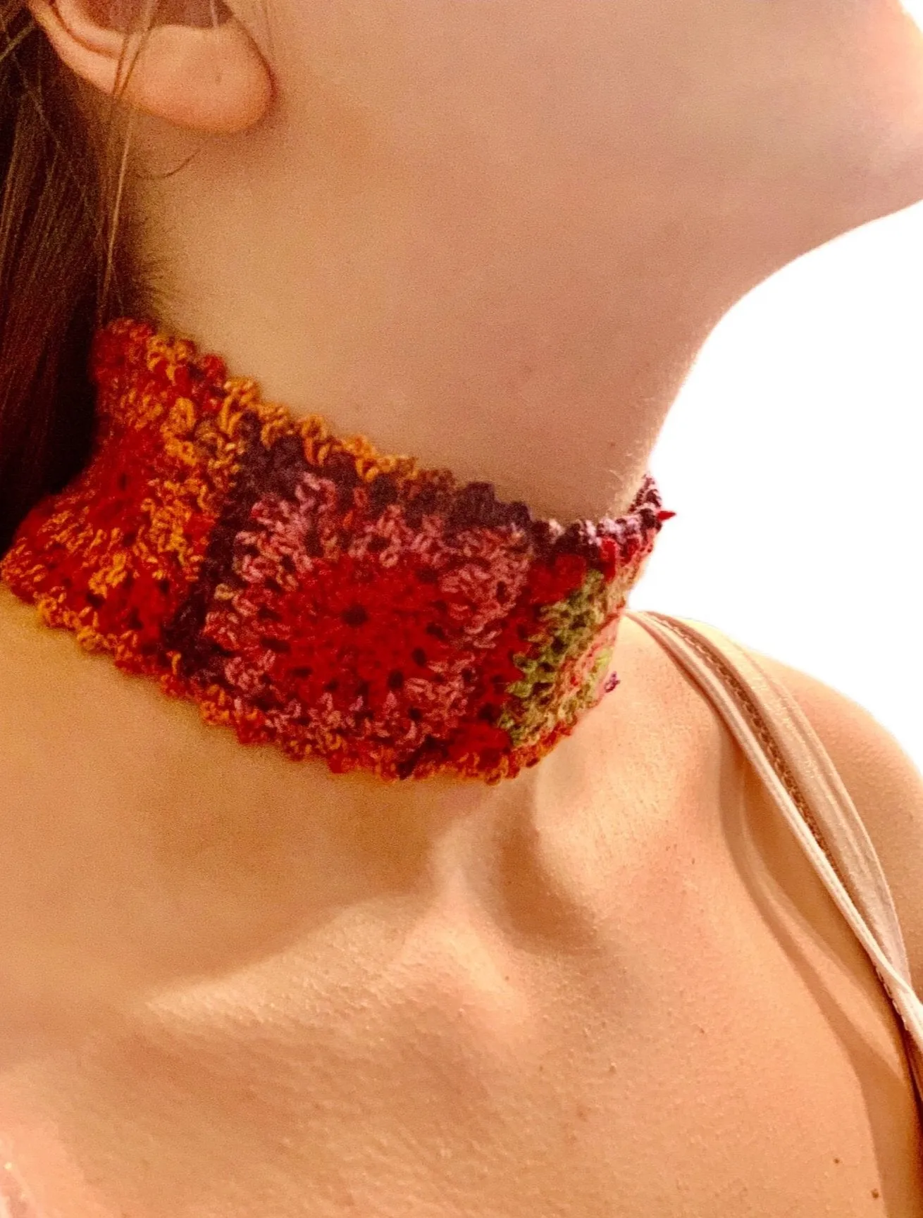 Hippie Chic Crocheted Choker