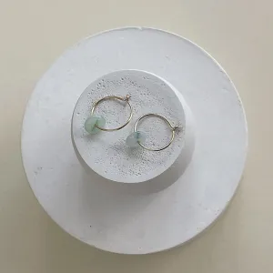 Jadeite Mini Hoops