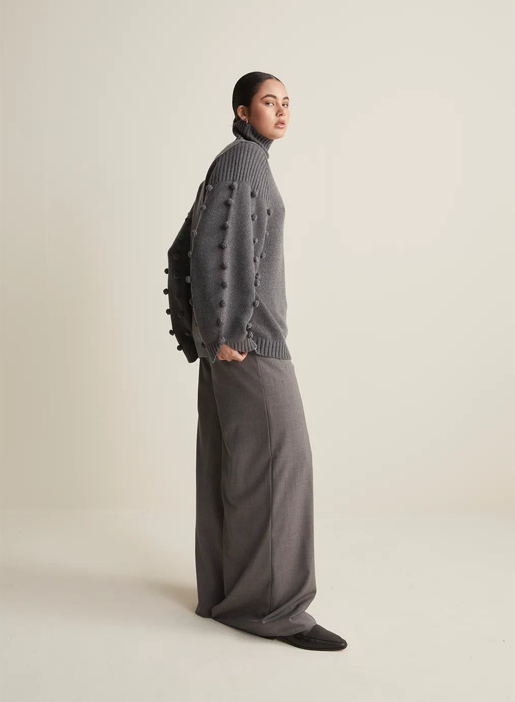 Katie Wool Knit | Charcoal Marle