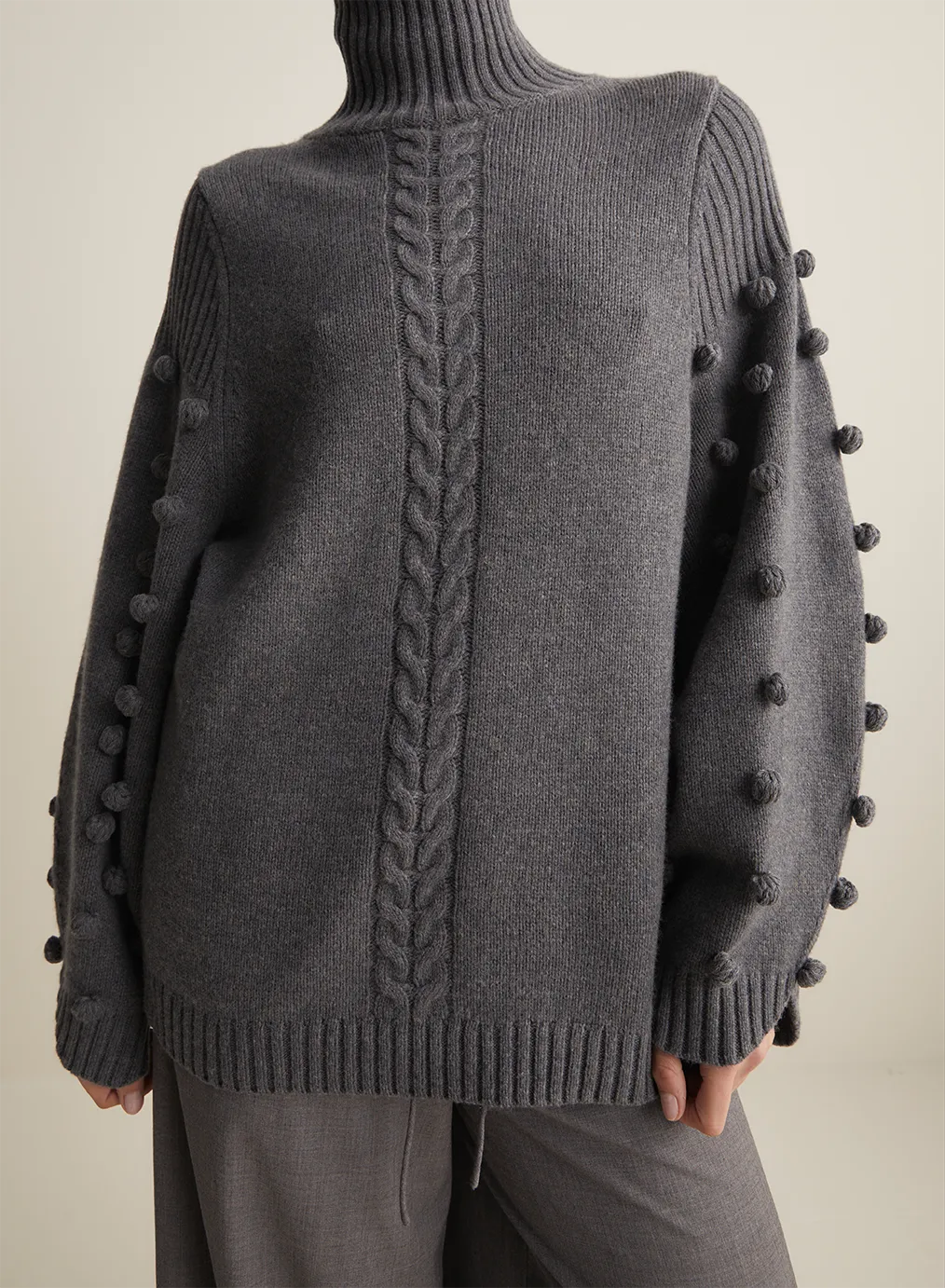 Katie Wool Knit | Charcoal Marle
