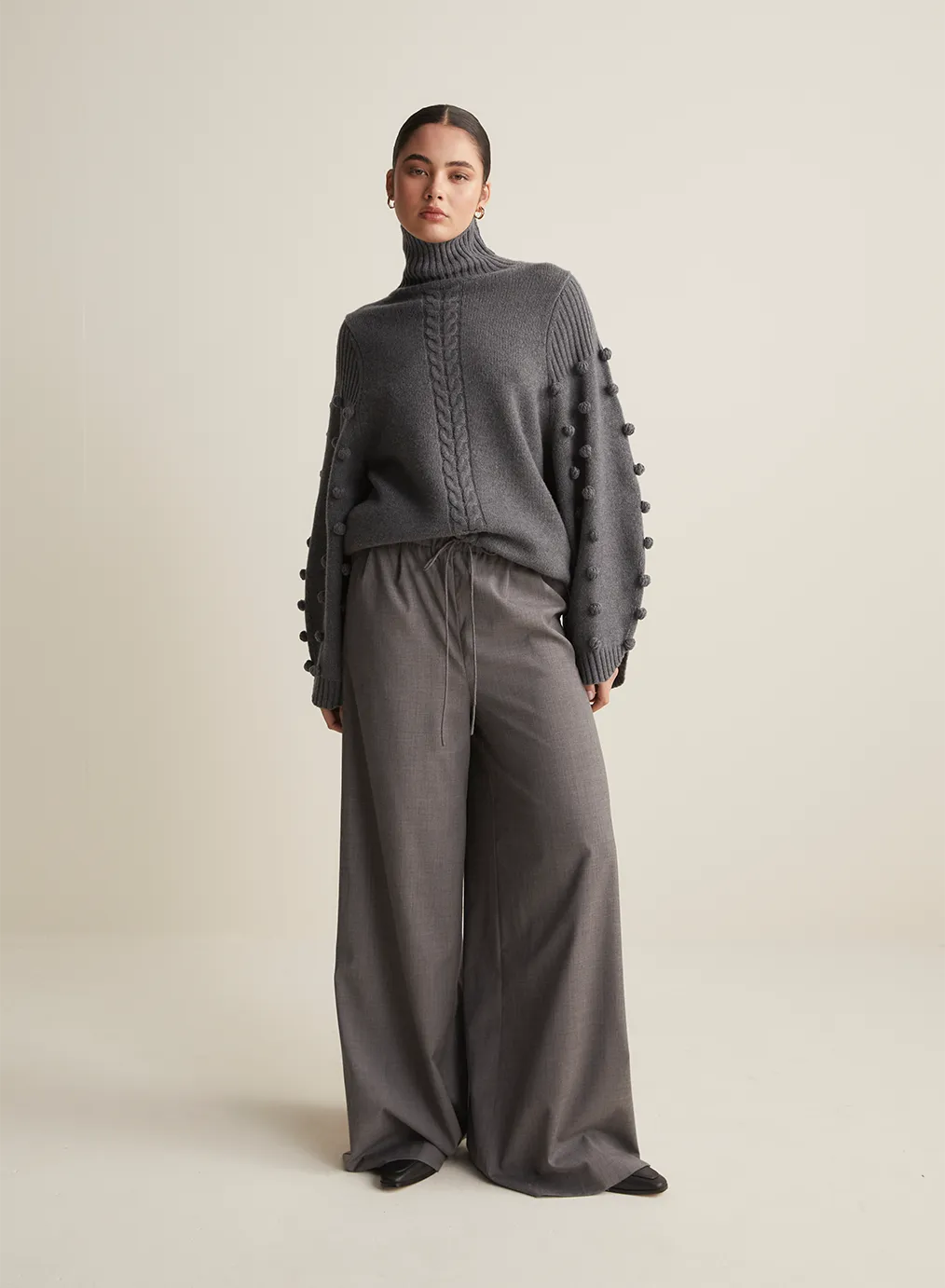 Katie Wool Knit | Charcoal Marle