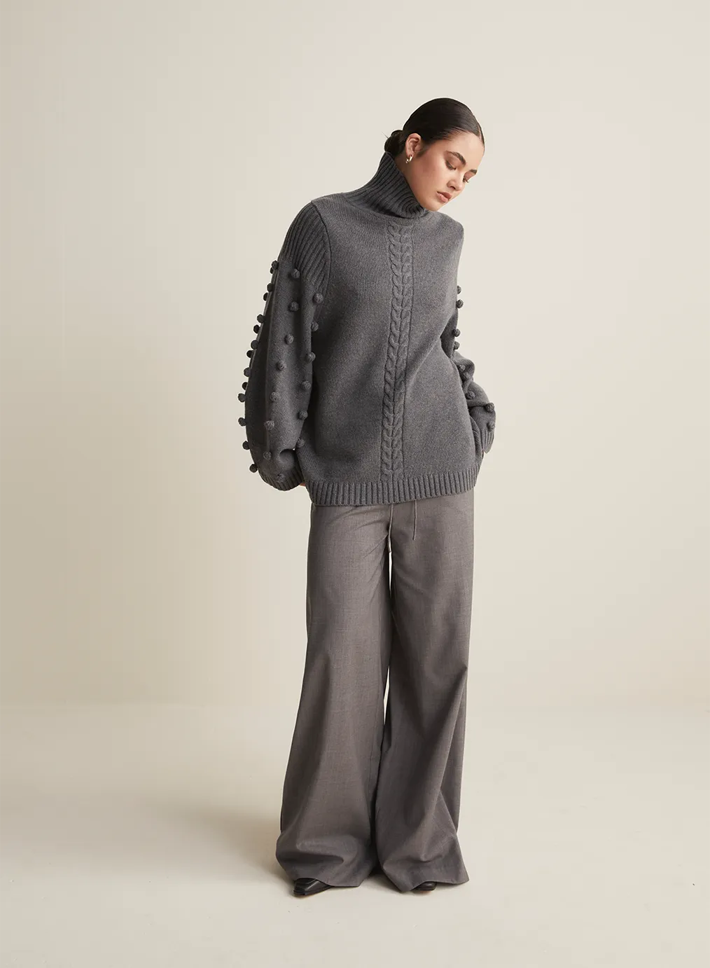 Katie Wool Knit | Charcoal Marle