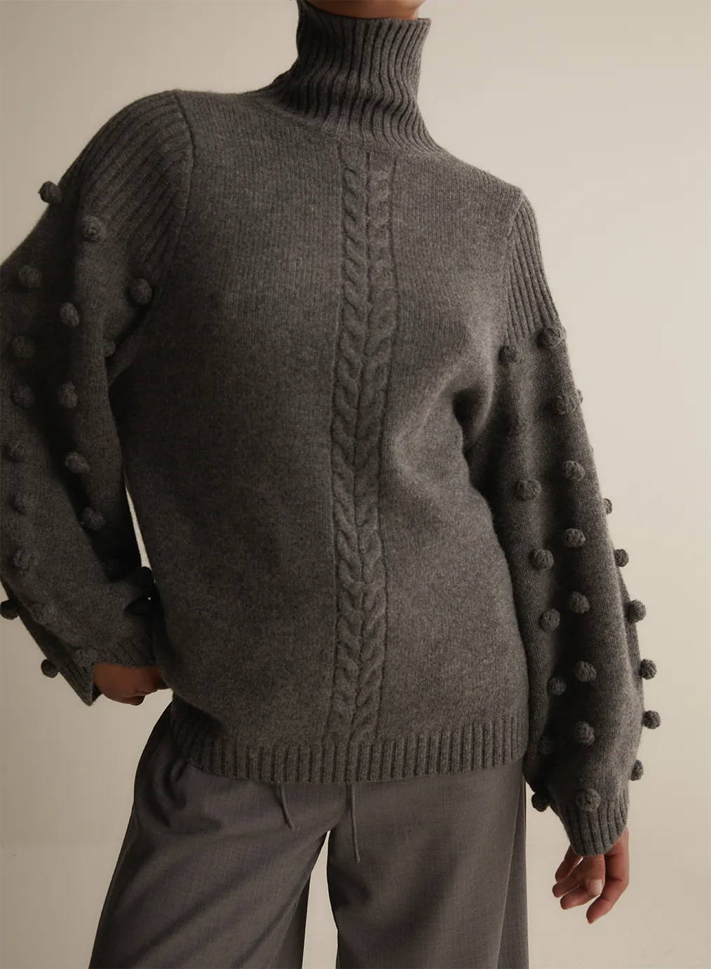 Katie Wool Knit | Charcoal Marle