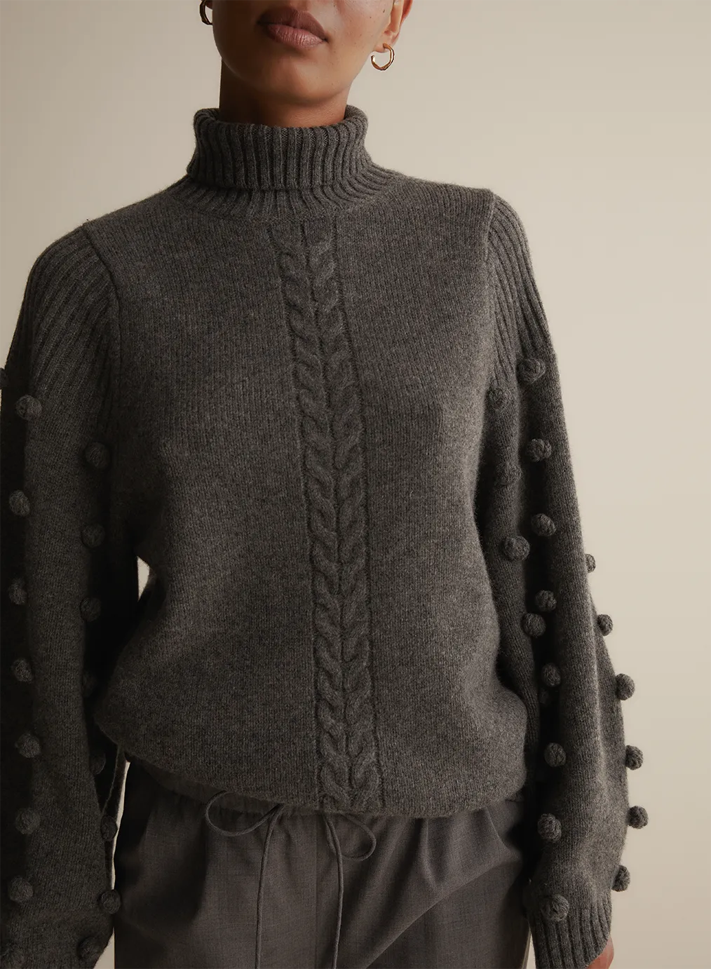 Katie Wool Knit | Charcoal Marle