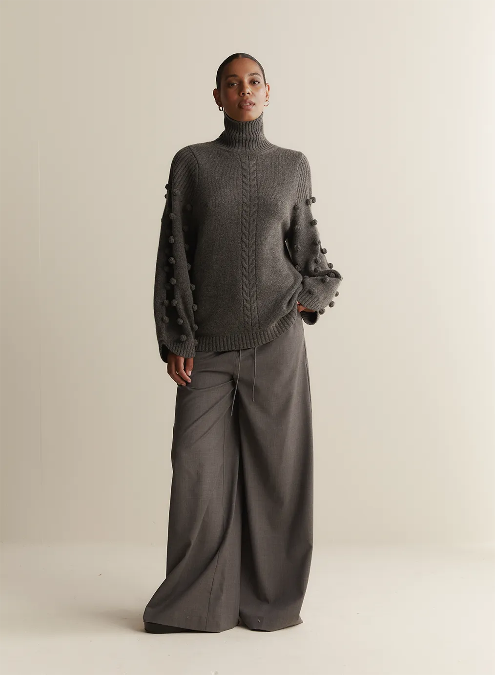 Katie Wool Knit | Charcoal Marle