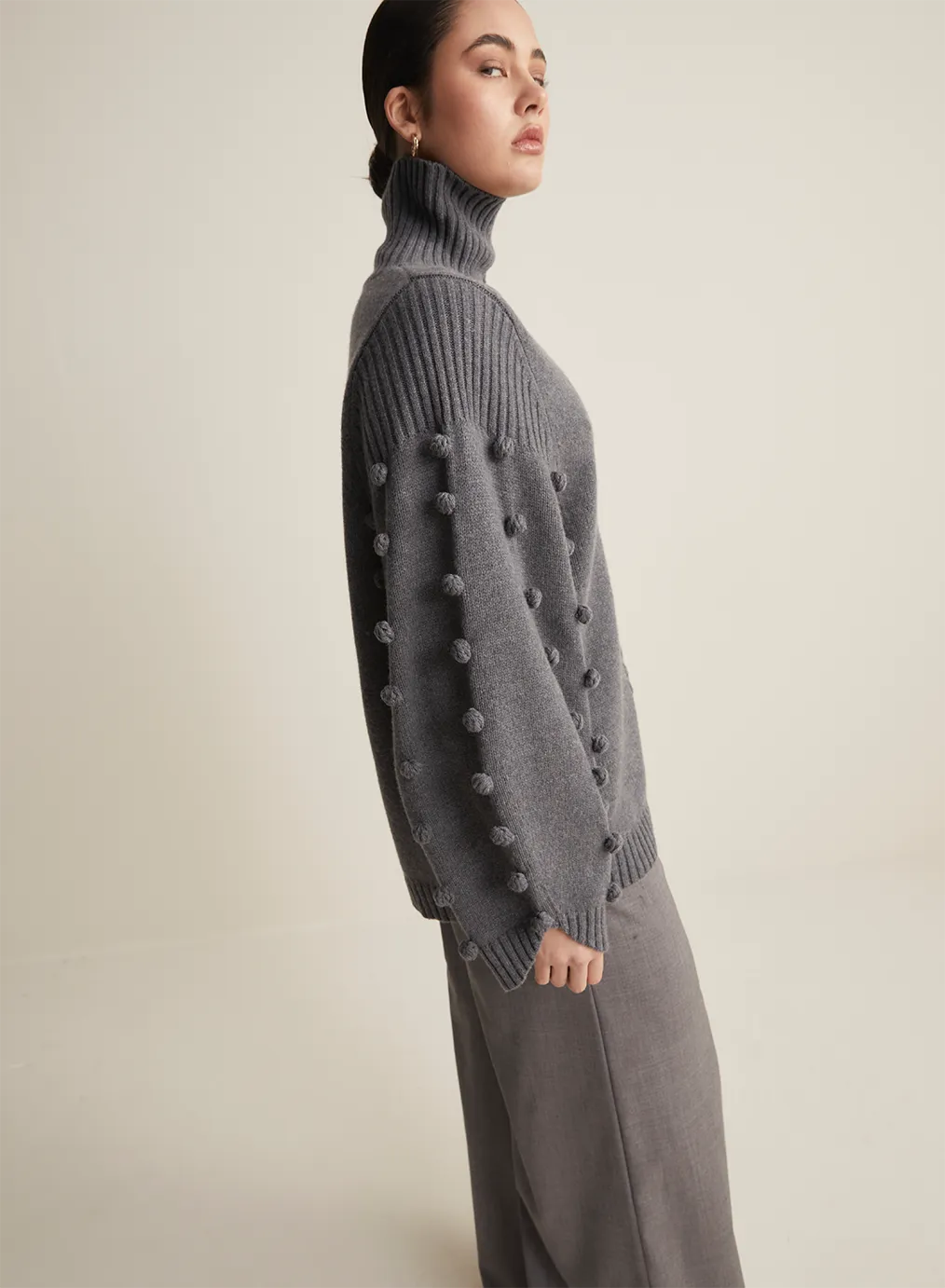 Katie Wool Knit | Charcoal Marle