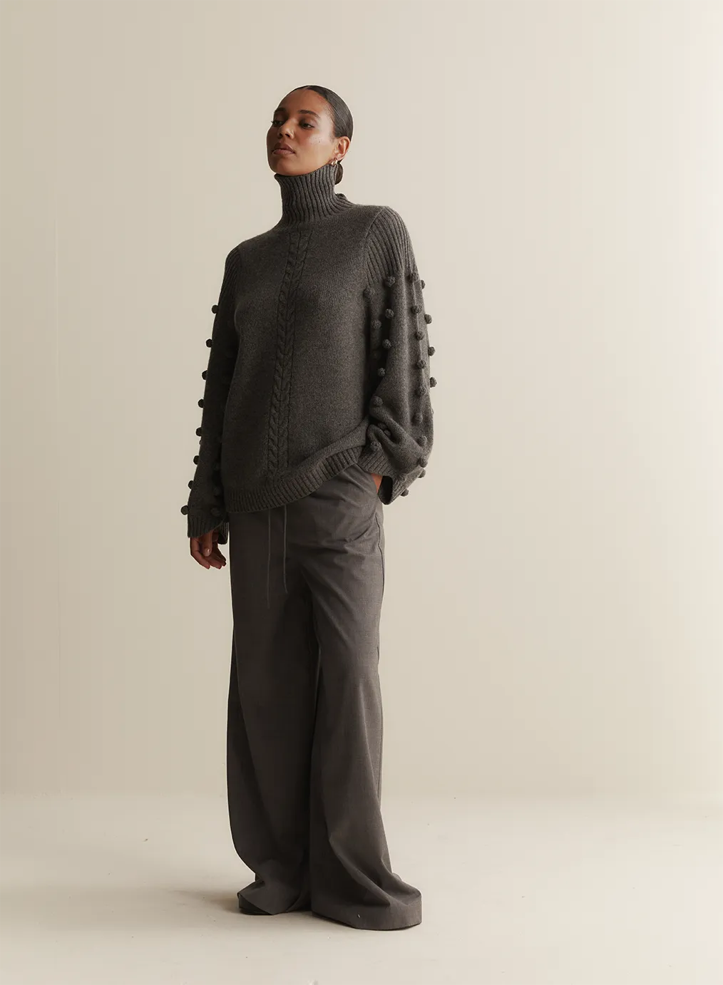 Katie Wool Knit | Charcoal Marle
