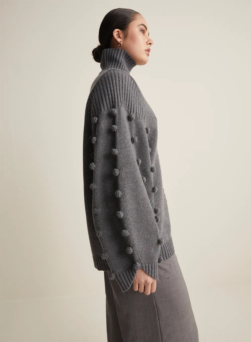 Katie Wool Knit | Charcoal Marle