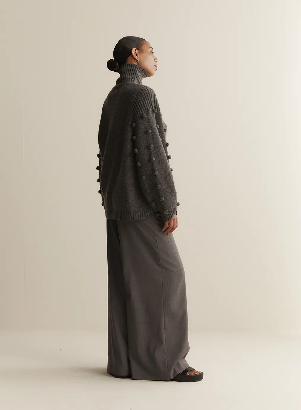 Katie Wool Knit | Charcoal Marle