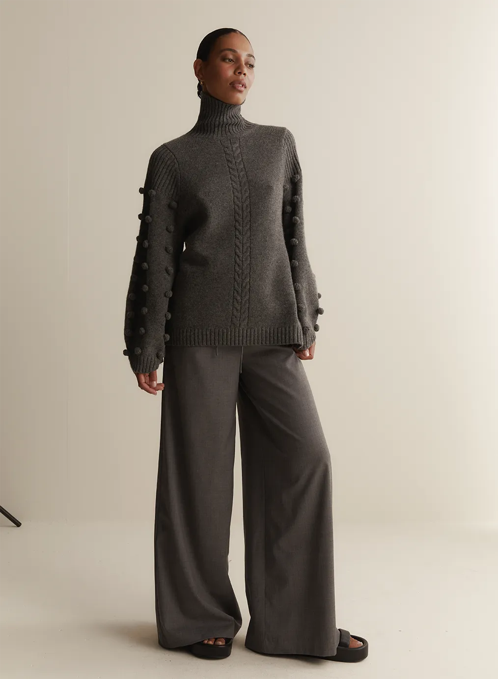 Katie Wool Knit | Charcoal Marle