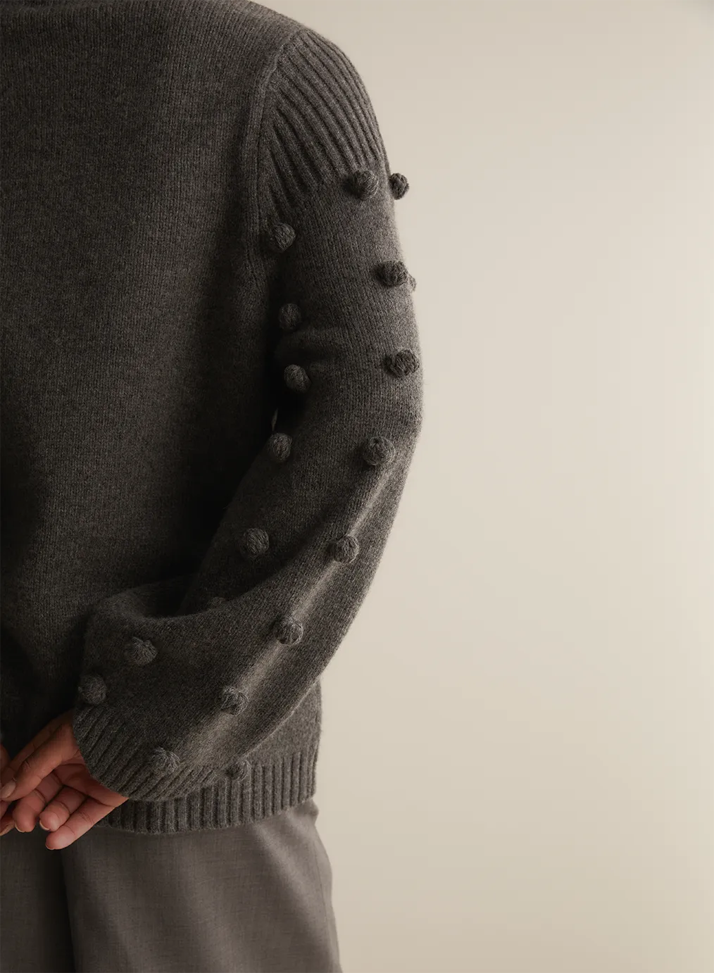 Katie Wool Knit | Charcoal Marle
