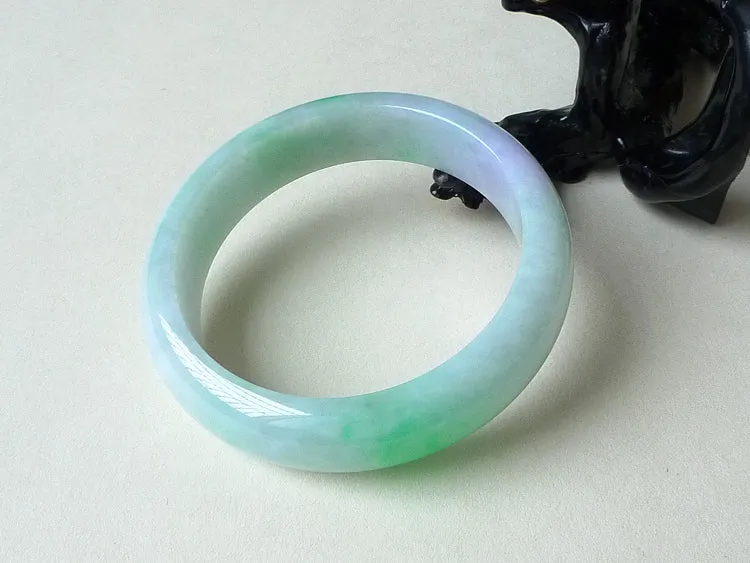 Natural Jade Bangle Jadeite Bangle Internal Diameter 56mm BER111