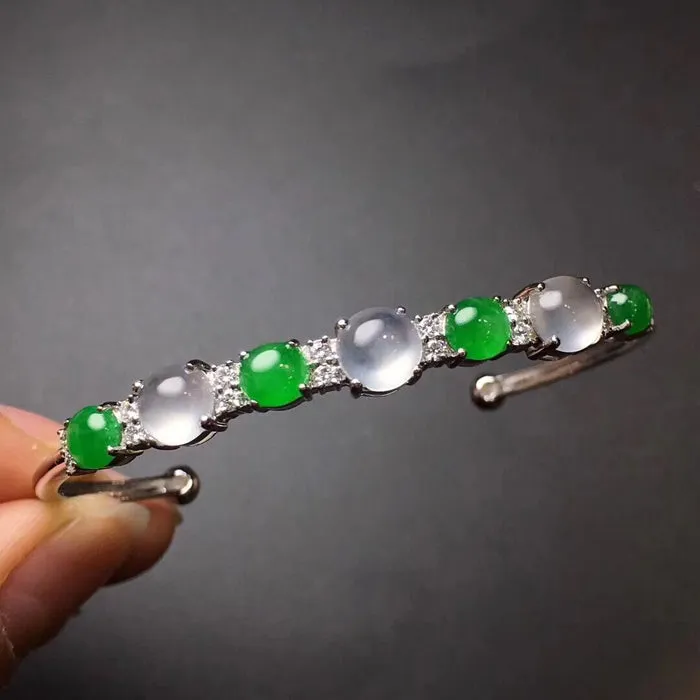 Natural Jade Bracelet Jadeite Bracelet NBT80