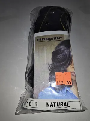 Presidential Hair Natural 10" Black